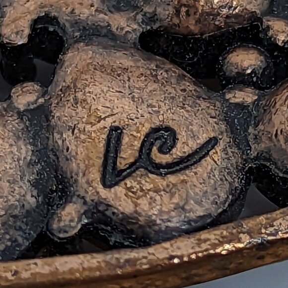 Vtg LC Signed Leaf Brooch Multicolored Stones Rhinestones Liz Claiborne Fall - Picture 2 of 3